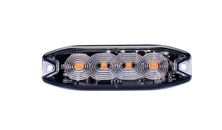 Low profile vehicle led store mini strobe light head