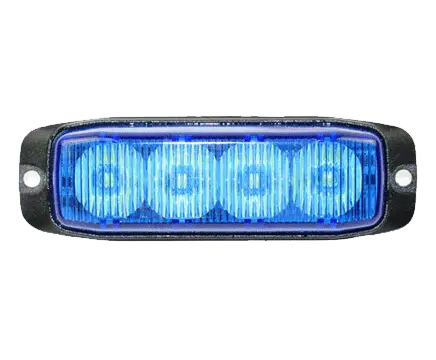 Low profile vehicle led store mini strobe light head