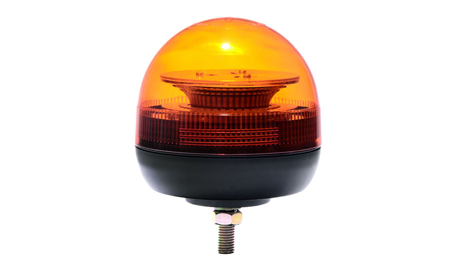 24V LED Strobe Stroboscopic Light Round Road Signal Beacon Flash Lamp Yellow