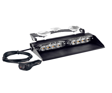 Aurnoc 8 LED Visor Dashboard Emergency Strobe Lights White Car LED Light for Windscreen Dashboard Car White LED Light 