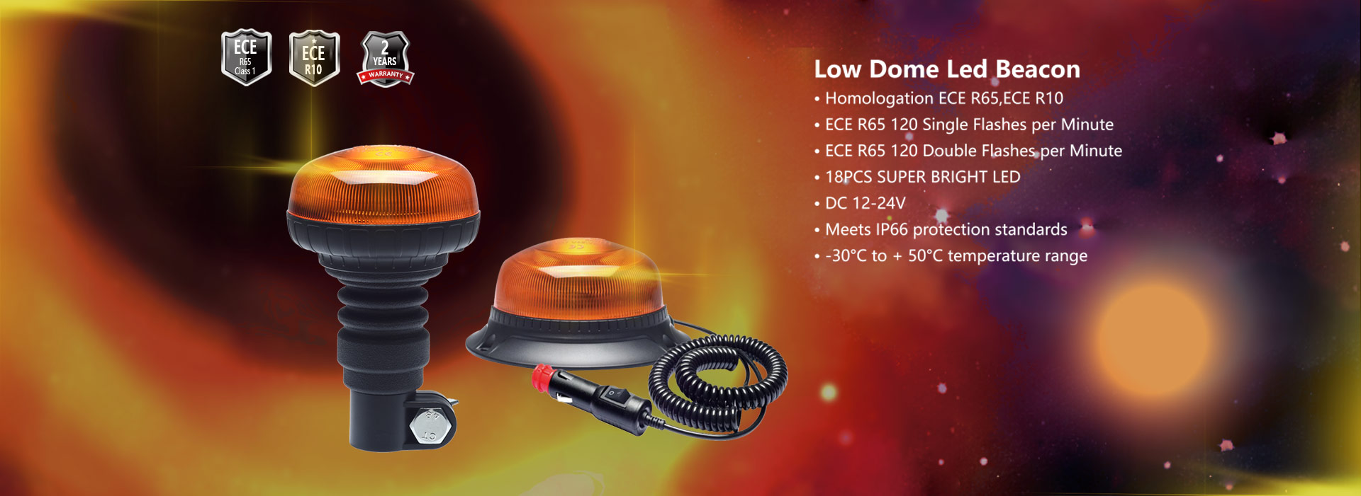 Low Dome LED Beacons