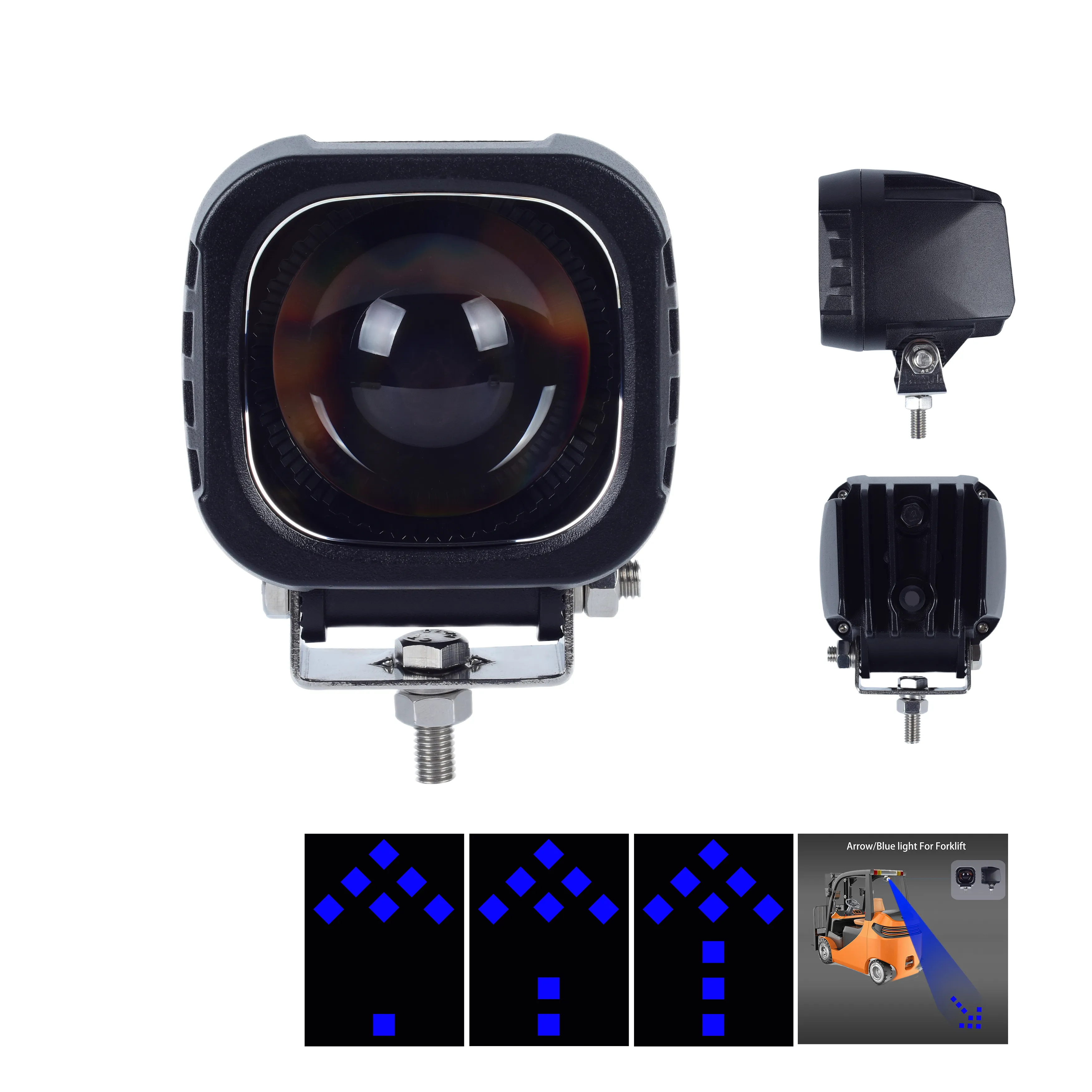 SM207B Forklift Blue Arrow Safety Light with Flash